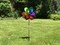 In the Breeze 2691 - 13 Inch Rainbow Sparkle Double Windee Wheelz Spinner - Colorful Wind Spinner for your Yard and Garden